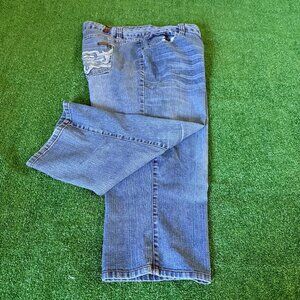 ZD Zanadi Embellished Decorated Pockets Capri Regular fit Jeans Pants Size 22